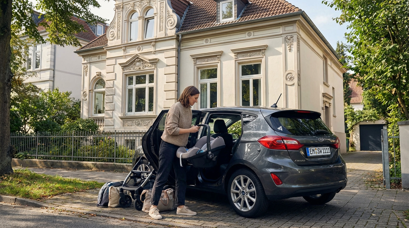 Grüne Flotte Auto Abo: Elektrofahrzeug mit Ladestation, monatlicher Festpreis